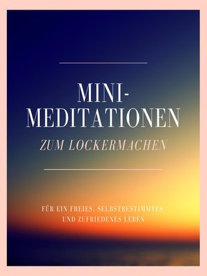 cover image of Mini-Meditationen zum Lockermachen